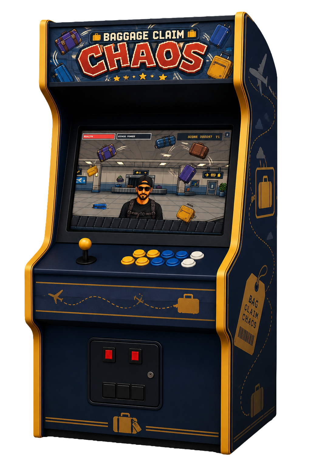Baggage Claim Chaos arcade machine