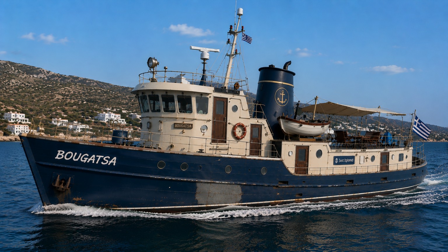 Ody’s rusty old boat home